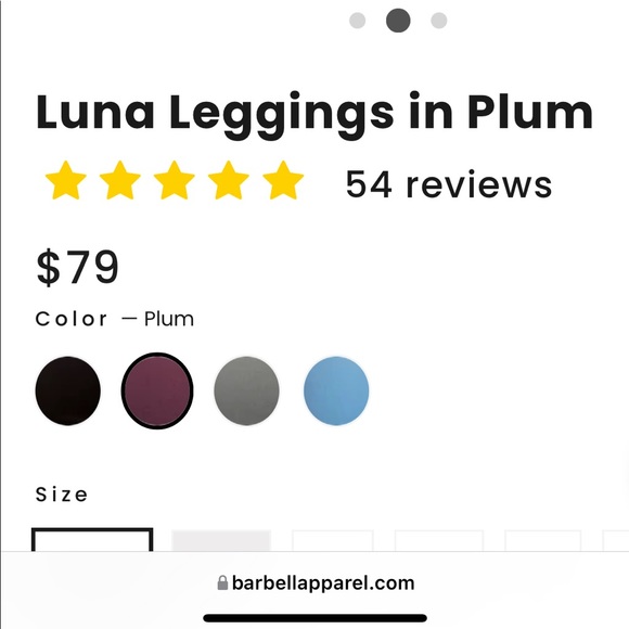 Maroon barbell leggings - Picture 7 of 7